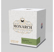 Monarch Candle box with "Bayberry" scent label.
